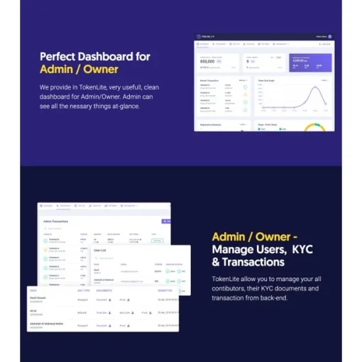 TokenLite – ICO / STO Token Sale Management Dashboard – ICO Admin Script (Extended Version) - Image 4
