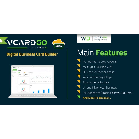 vCardGo SaaS – Digital Business Card Builder