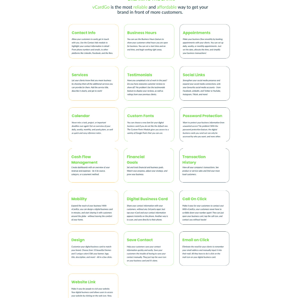 vCardGo SaaS – Digital Business Card Builder - Image 3