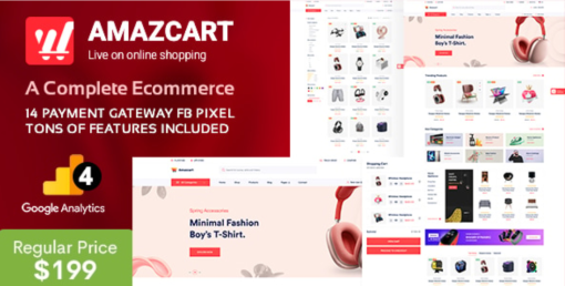 LARAVEL ECOMMERCE TERBAIK 2025 AMAZCART - Laravel Ecommerce System CMS Multi-Vendor