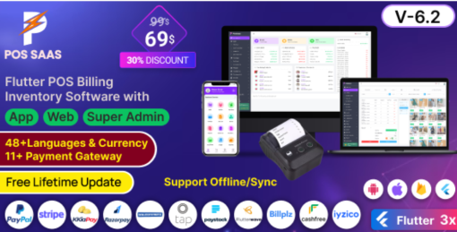 Flutter POS Software with discount and features